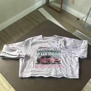long sleeve crop top